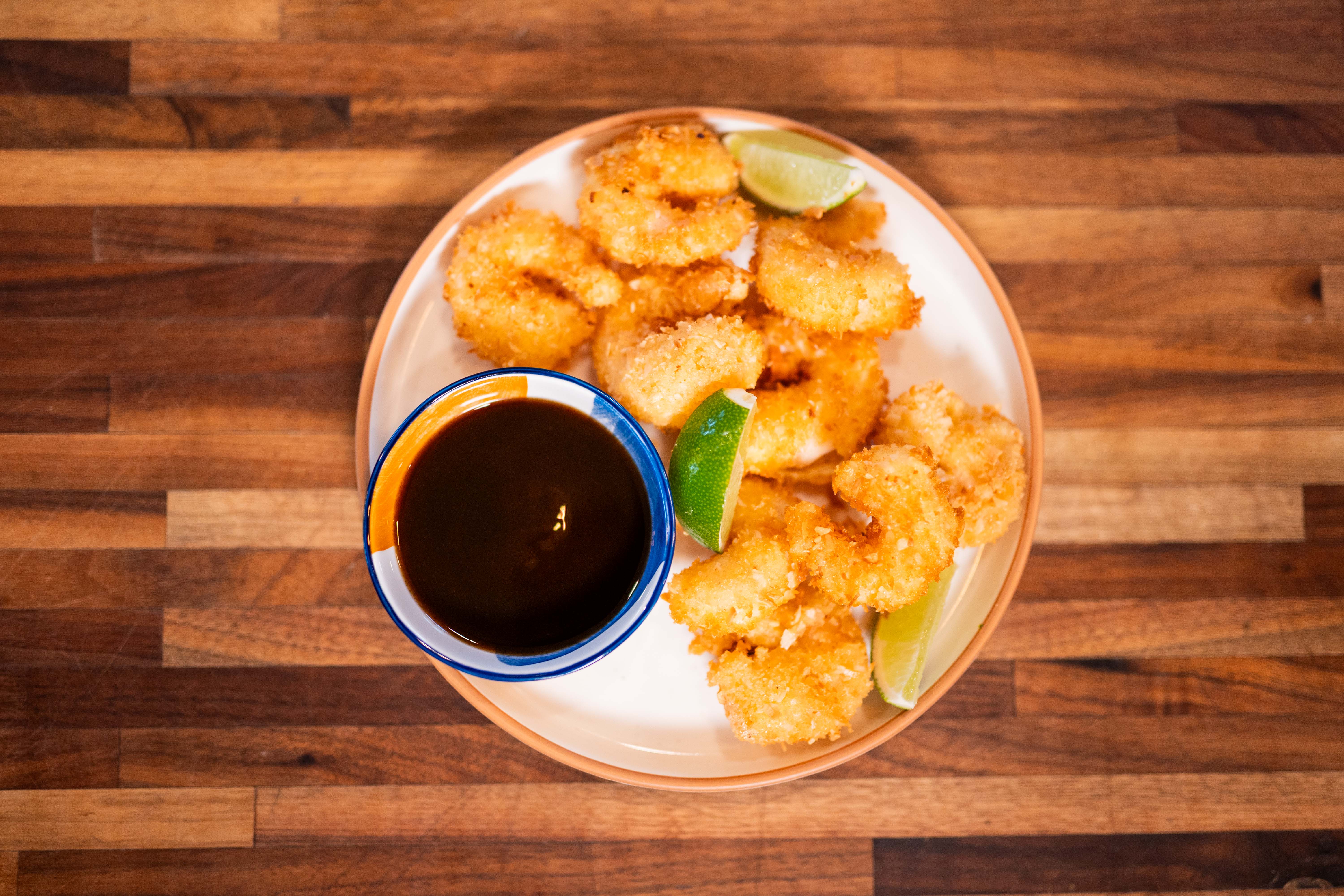 Fried Coconut Peanut Shrimp