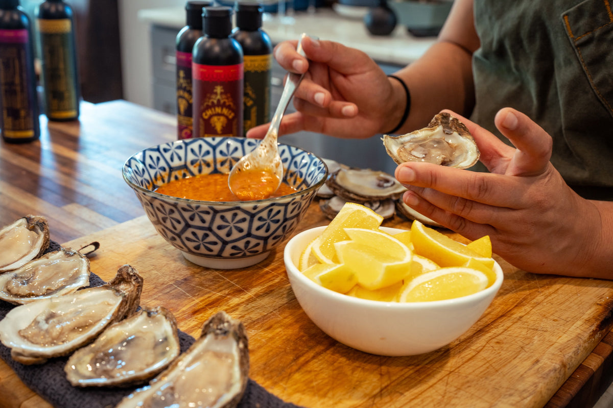 Andhra Tomato Oyster Mignonette